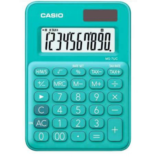 MS-7UC-GN CALCULADORA DE MESA COMPACTA DE 7 DIG