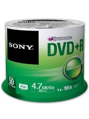 50DPR47SP DVD+R SPINDLE 50 SONY