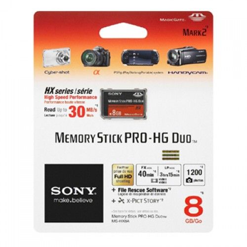 MS-HX8A   MEMORY STICK PRO DUO 8GB SONY