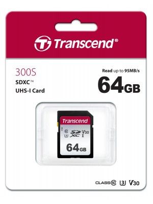 TS64GSDC300S 64GB UHS-I U3 SD Card