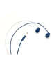 ADVSLEEP AUDIFONOS  DE SILICON ALAMBRICOS C/MIC  IDEAL PARA DORMIR  (AZUL)