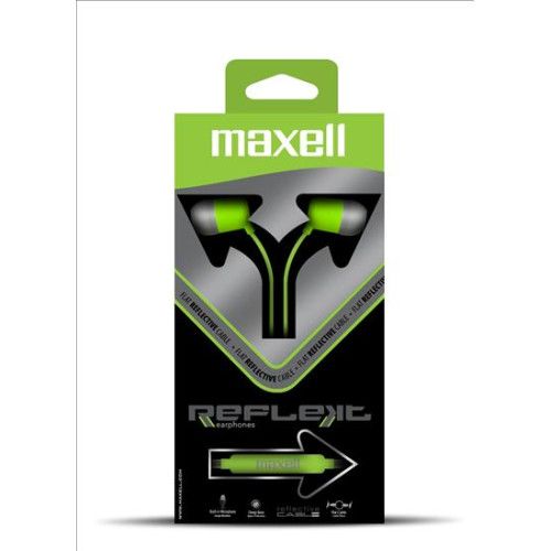 RFLX-100 REFLECTIVE EARBUD W/MIC/VOL LIME