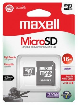 MCSD-16CL10 TARJETA DE MEMORIA 16GB MICRO SDXC CL10 CON ADAPTADOR SD
