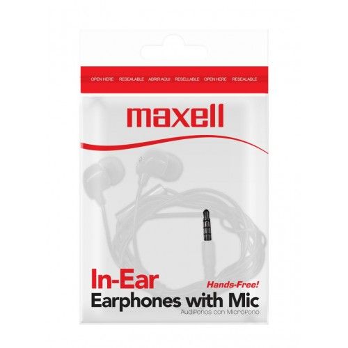 IN-BAX  EARPHONES  W/MIC  WHITE
