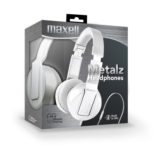 SMS-10 METALZ AUDIFONO DE DIADEMA CON MICROFONO PERLA