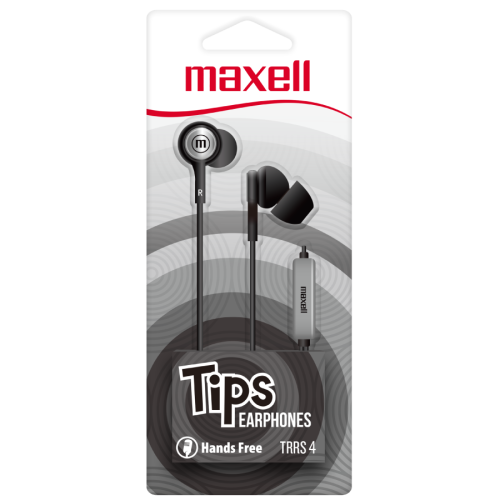 IN-TIPS AUDIFONO ESTEREO CON MICROFONO NEGRO