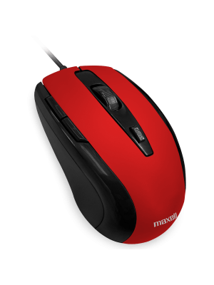 MOWR-105 OPTICAL MOUSE FIVE BUTTON RED