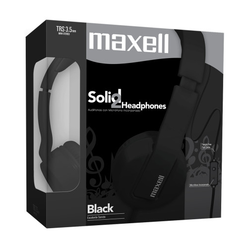 SMS-10 SOLID2 AUDIFONO CON MICROFONO NEGRO