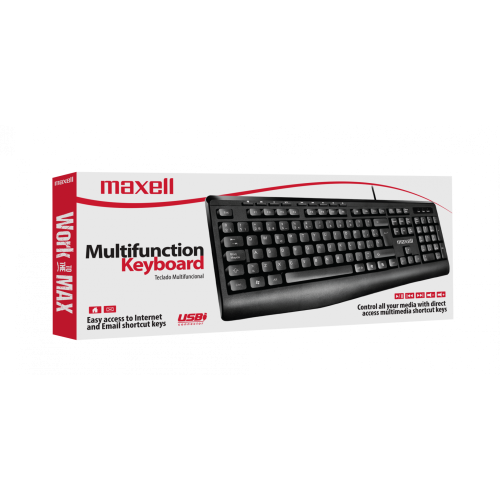 KB-100 TECLADO BASICO MULTIMEDIA USB + MOWR-101 MOUSE OPTICO GRIS
